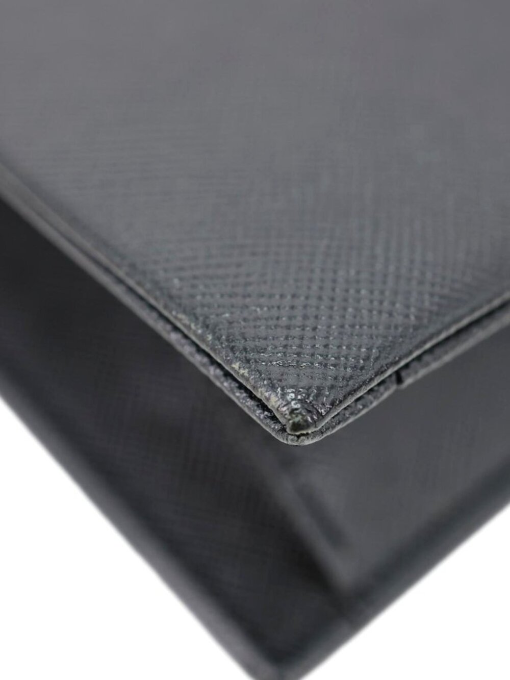 Yves Saint Laurent Saffiano Leather Clutch Black - Picture 6 of 11
